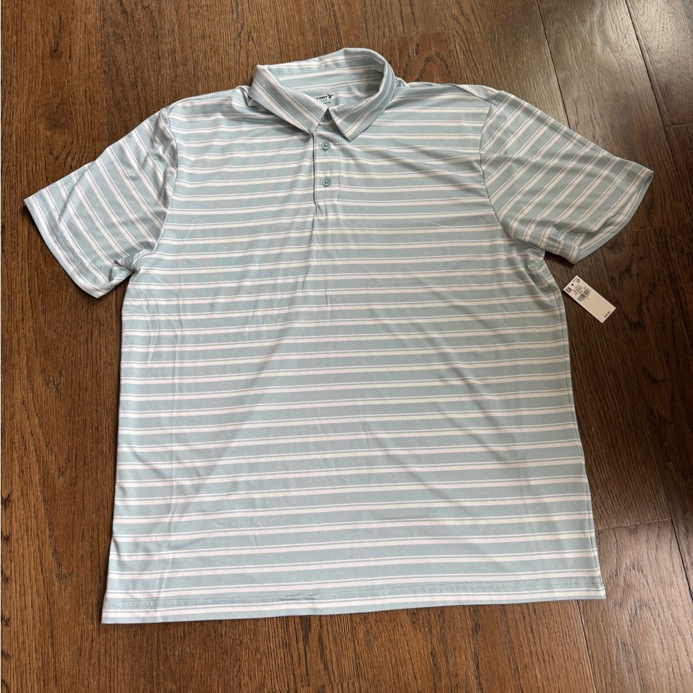 NWT Men's Shirt - Sky Blue & White Stripes
